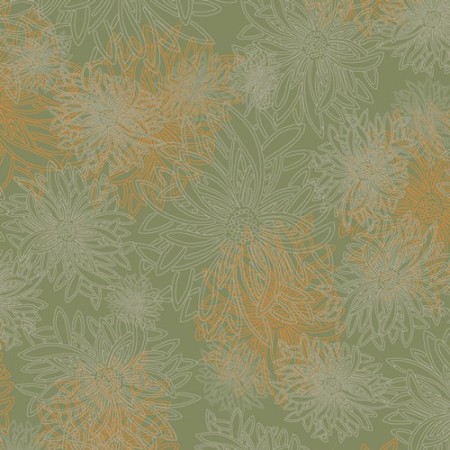 Art Gallery Fabrics - Floral elements - Dusty olive