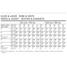 Patron Burda 6773 - Robe sans manches et veste assortie