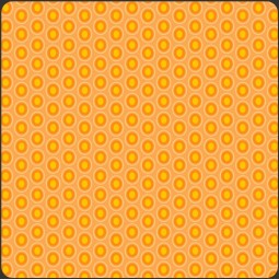 Art Gallery Fabrics - Oval elements - Papaya orange