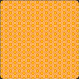 Art Gallery Fabrics - Oval elements - Papaya orange