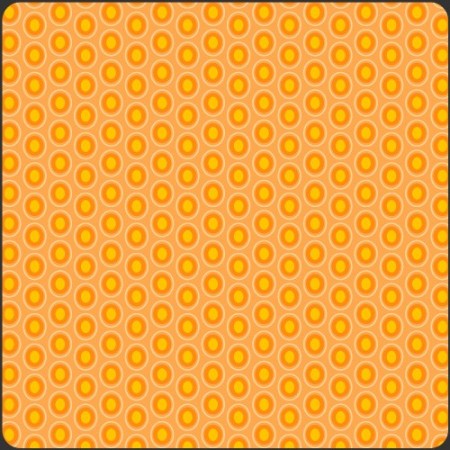 Art Gallery Fabrics - Oval elements - Papaya orange