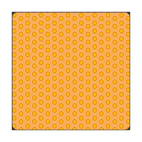 Art Gallery Fabrics - Oval elements - Papaya orange