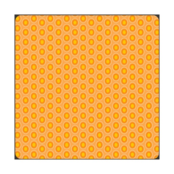 Art Gallery Fabrics - Oval elements - Papaya orange