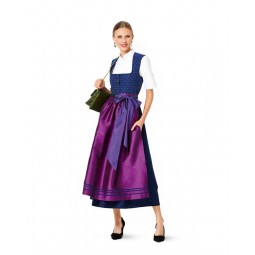 Patron Burda 6268 - Robe tyrolienne