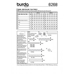 Patron Burda 6268 - Robe tyrolienne