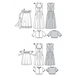 Patron Burda 6268 - Robe tyrolienne