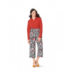 Patron Burda 6283 - Pantalon bouffant