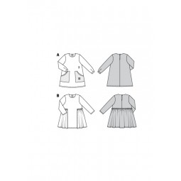 Patron Burda 9310 - Robe avec poches fille