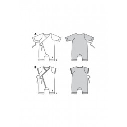 Patron Burda 9314 - Grenouillère bébé