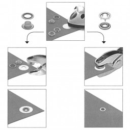 Points de renfort thermocollants pour pressions et oeillets Prym