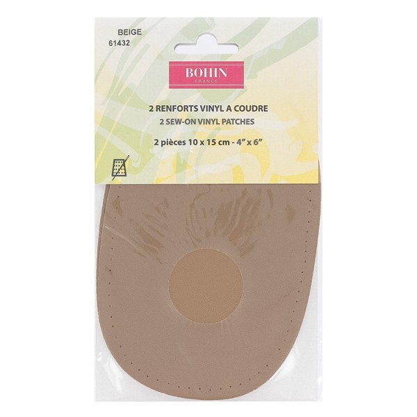 Renforts vinyl à coudre 10 x 15 cm