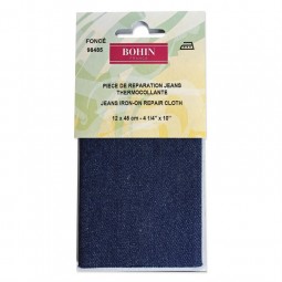 Pièce de réparation jeans thermocollante 12 x 45 cm