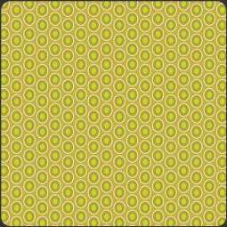Art Gallery Fabrics - Oval elements - Chartreuse