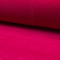 Tissu jersey velours Fuchsia