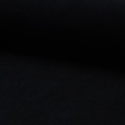 Tissu jersey velours Noir
