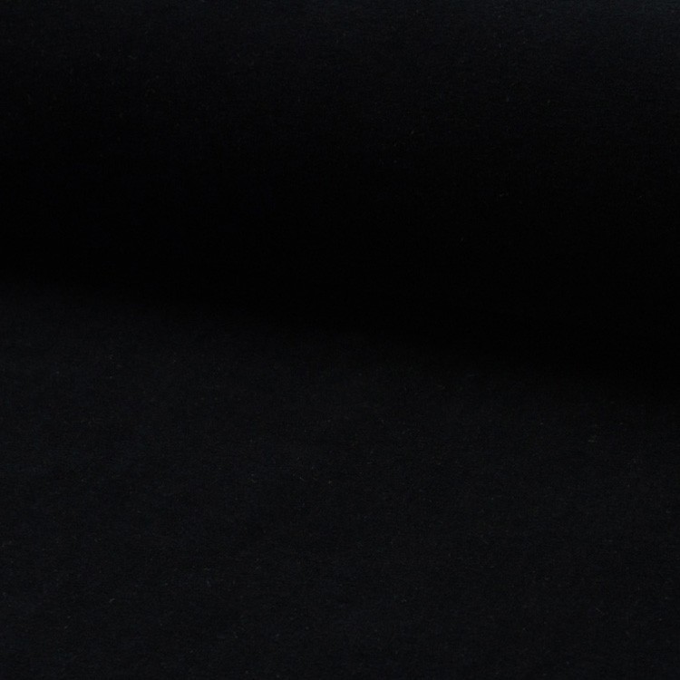 Tissu jersey velours Noir