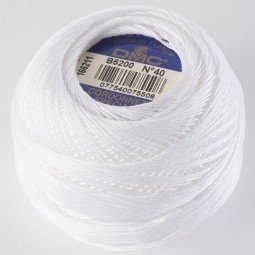 Cordonnet Spécial DMC B5200, blanc et écru en différentes tailles