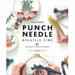 Livre de broderie : Punch needle aiguille fine