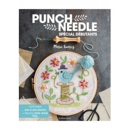 Livre de broderie : Punch needle spécial débutant