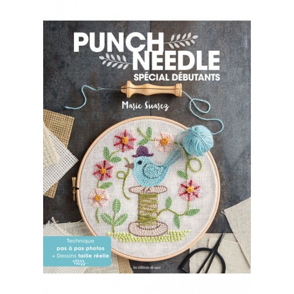Livre de broderie : Punch needle spécial débutant