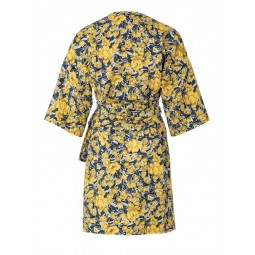 Patron Burda 6207 - Robe kimono portefeuille arrondie et volantée