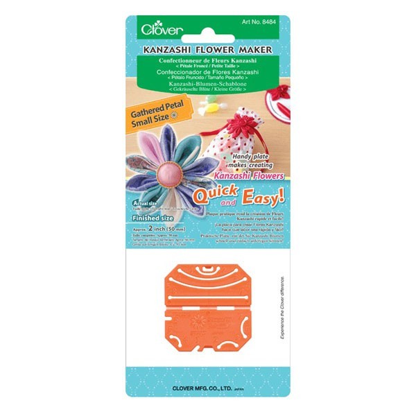 Appareil à fleur kanzashi - Pétales froncés 50mm