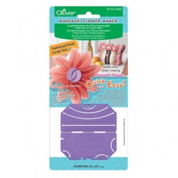 Appareil à fleur kanzashi - Pétales froncés 75mm