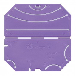 Appareil à fleur kanzashi - Pétales froncés 75mm