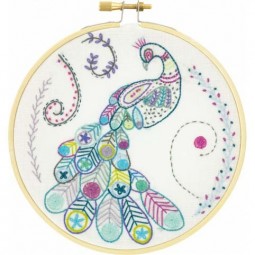 Kit de broderie - Fier comme un paon