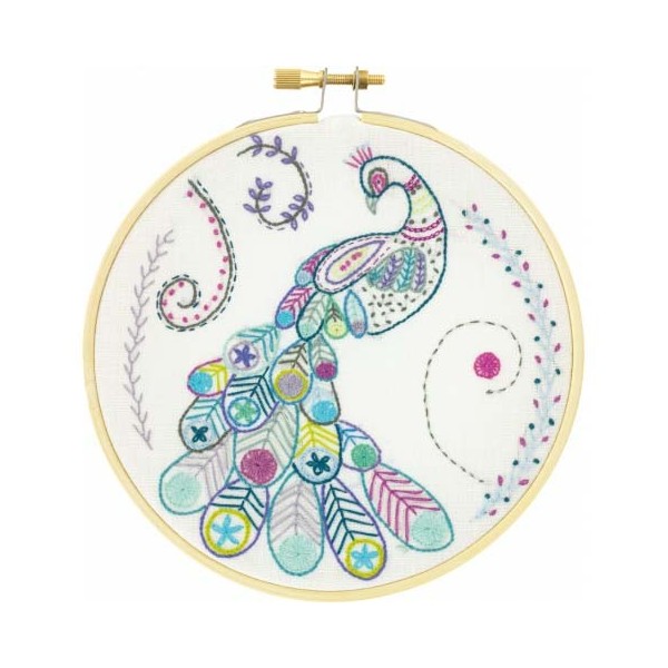 Kit de broderie - Fier comme un paon