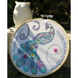 Kit de broderie - Fier comme un paon