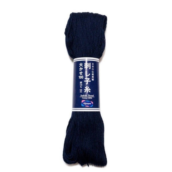 Fil pour sashiko 100 m Olympus - Bleu marine