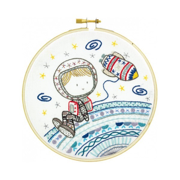 Kit de broderie - Capitaine Kerhouet à la pêche