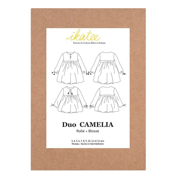 Patron Ikatee - Robe blouse camélia 3 - 12 ans