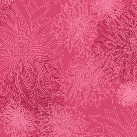 Art Gallery Fabrics - Floral elements - Shocking pink