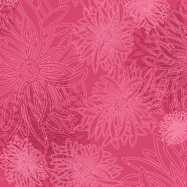 Art Gallery Fabrics - Floral elements - Smocking pink
