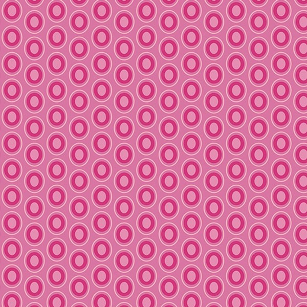 Art Gallery Fabrics - Oval elements - Passionate Fuchsia