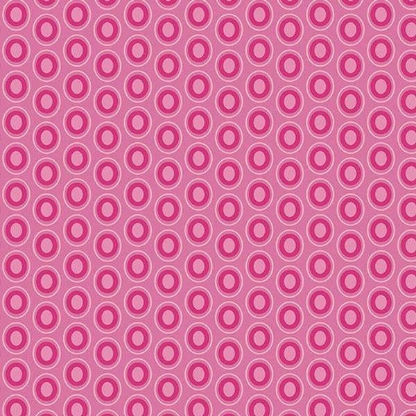 Art Gallery Fabrics - Oval elements - Passionate Fuchsia