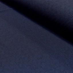 Tissu jersey - Ajouré bleu marine chiné