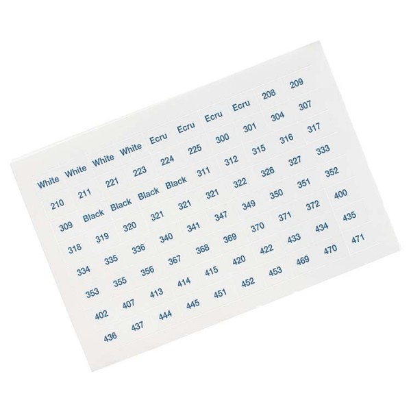 Étiquettes pour fils à broder DMC