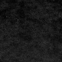 Tissu Micro éponge mono face noir PUL