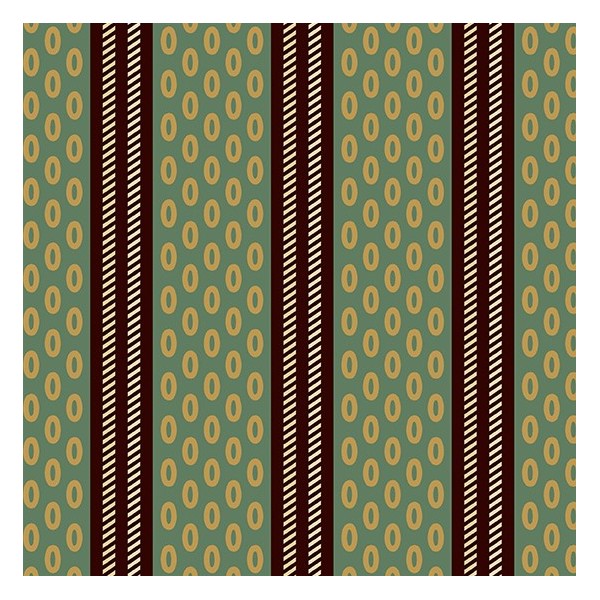 Tissu Di Ford - Chesapeake - Oval stripe green