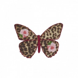 Écusson thermocollant - Papillon léopard
