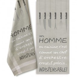 Fiche de broderie Lilipoints : Un homme en cuisine