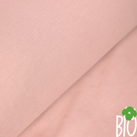 Tissu jersey biologique - Rose chair