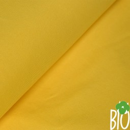 Tissu jersey biologique - Jaune banane