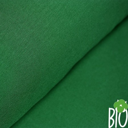 Tissu jersey biologique - Vert billard