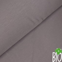 Tissu jersey biologique - Grège soie