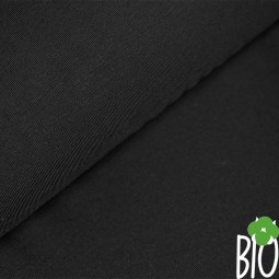 Tissu jersey biologique - Noir encre