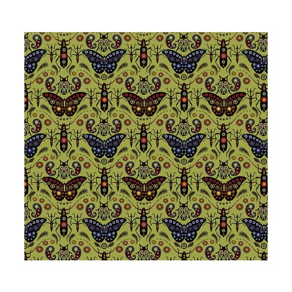 Tissu fantaisie - Jewels vert